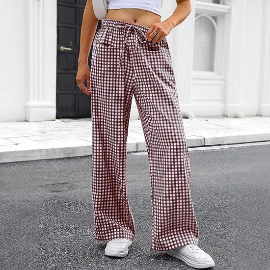 Lett Pantalon for kvinner med snor Skjora