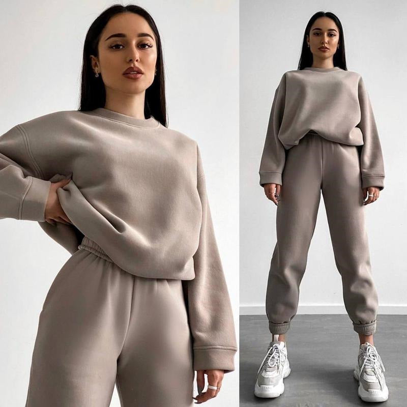 Kvinnenes komfortable joggedress med elastisk midjebånd og komfortabel passform Skjora