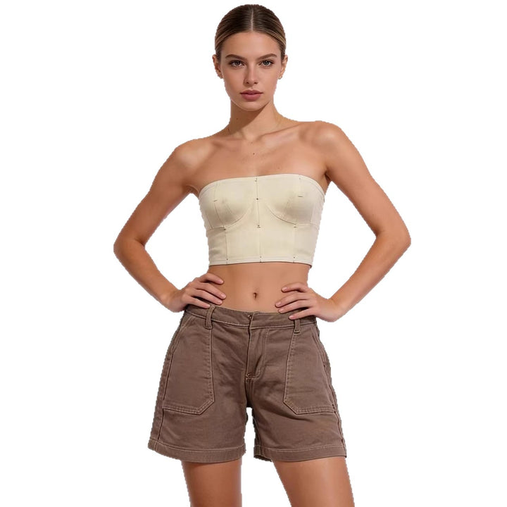 Dame casual sommer-shorts med side lommer og komfortabel passform Skjora