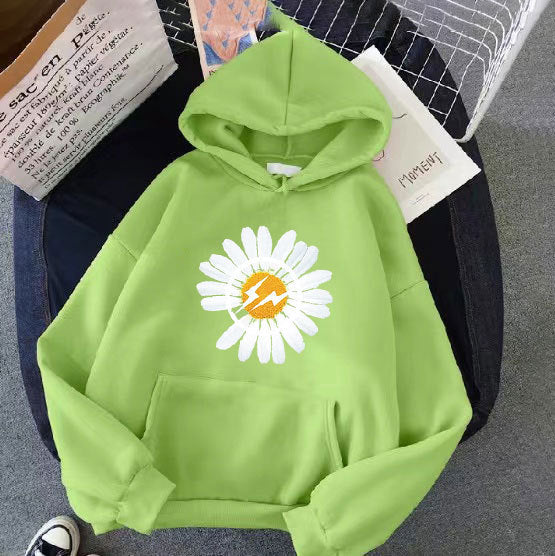 Damer hettegenser med blomsterdesign Skjora