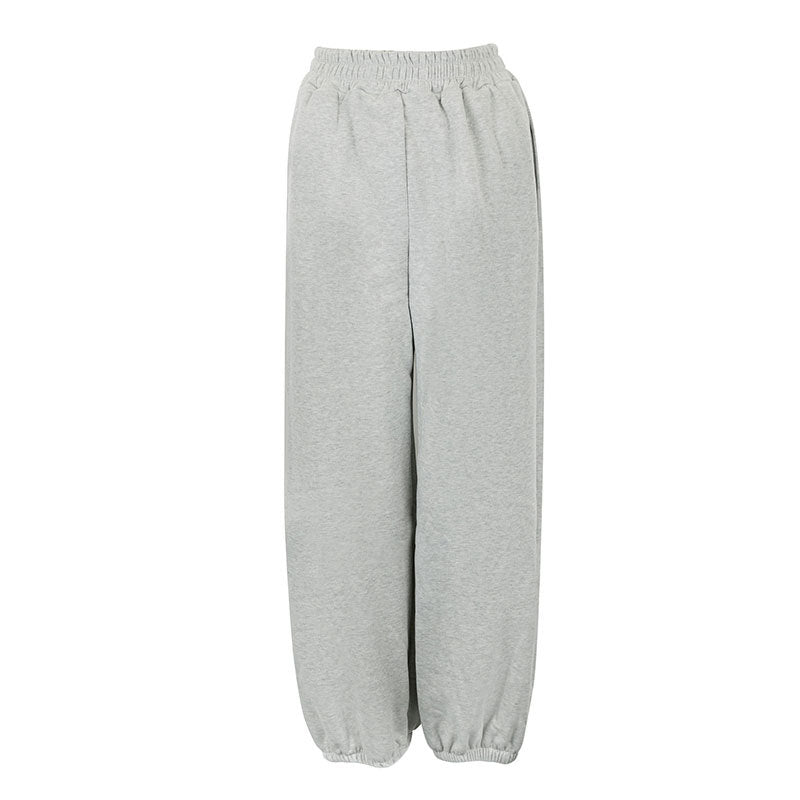 Damer komfortable sweatpants med elastisk midje og avslappet snitt Skjora