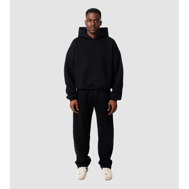 Kvinnenes Cozy Sweatshirt og Bukse Sett med Høy Krage og Casual Fit Skjora
