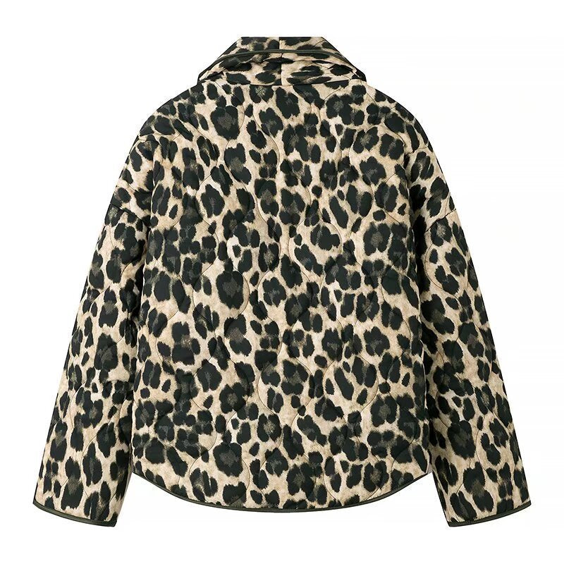 Kvinne Stilig Leopardtrykt Rutedress Skjora