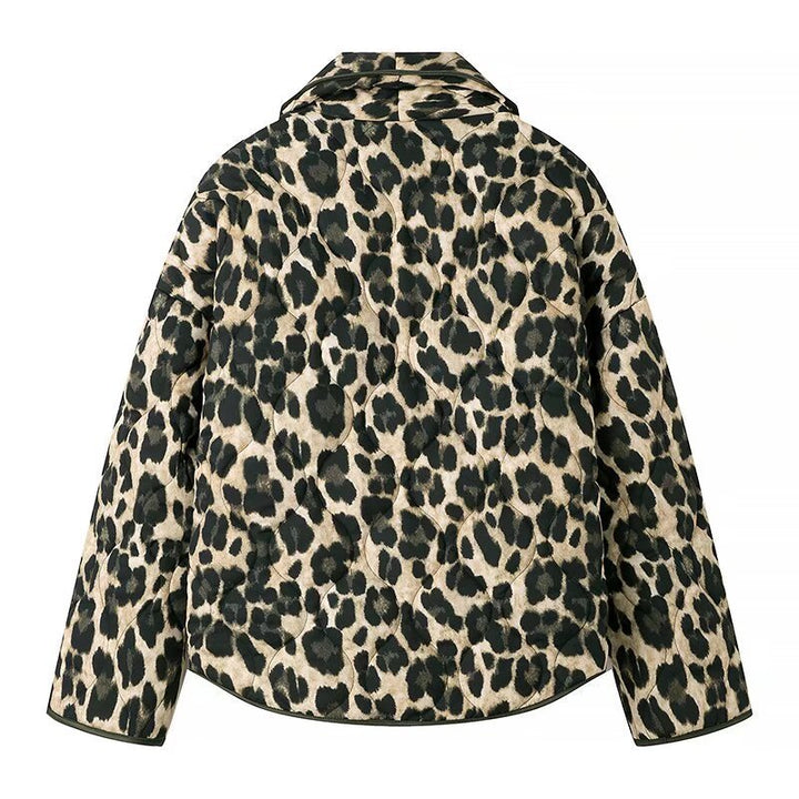 Kvinne Stilig Leopardtrykt Rutedress Skjora