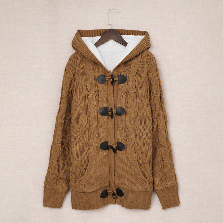 Dame cardigan med høy krage og komfortable knappedetaljer Skjora