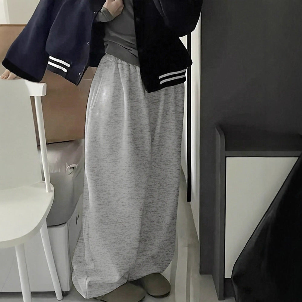 Damer komfortable sweatpants med elastisk midje og avslappet snitt Skjora