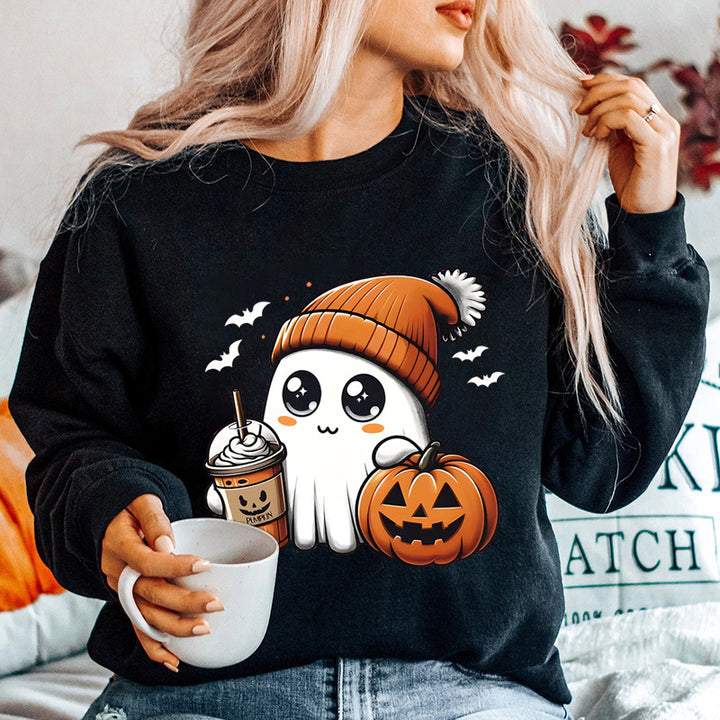 Kvinnegenser med leken Halloween grafisk design Skjora