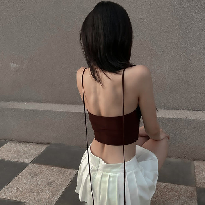 Dame moteriktig topp med asymmetrisk design og rynker Skjora