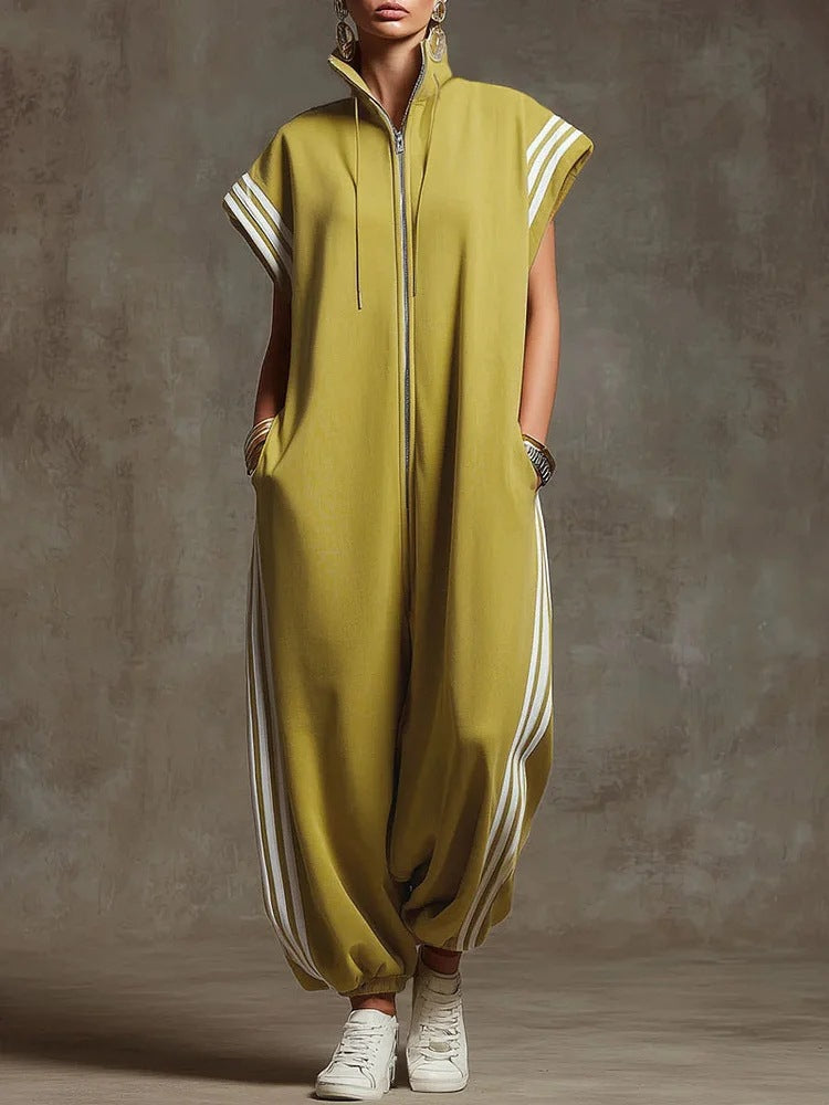 Dame stilige jumpsuit med moderne kontraster Skjora