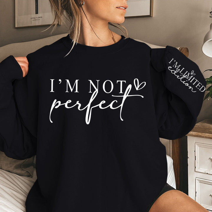 Kvinnelig Oversized Sweatshirt med Unikt Uttalelsestrykk Skjora