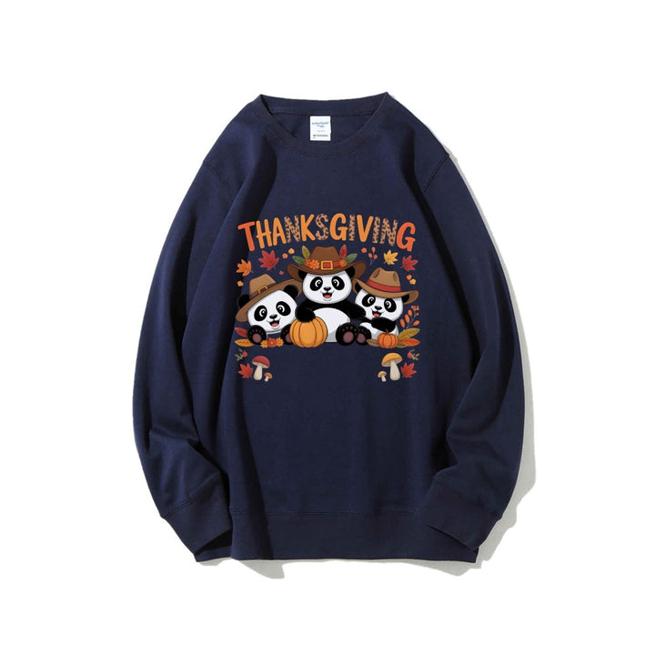 Dame sweatshirt med morsomt dyremotiv og høstmotiv Skjora