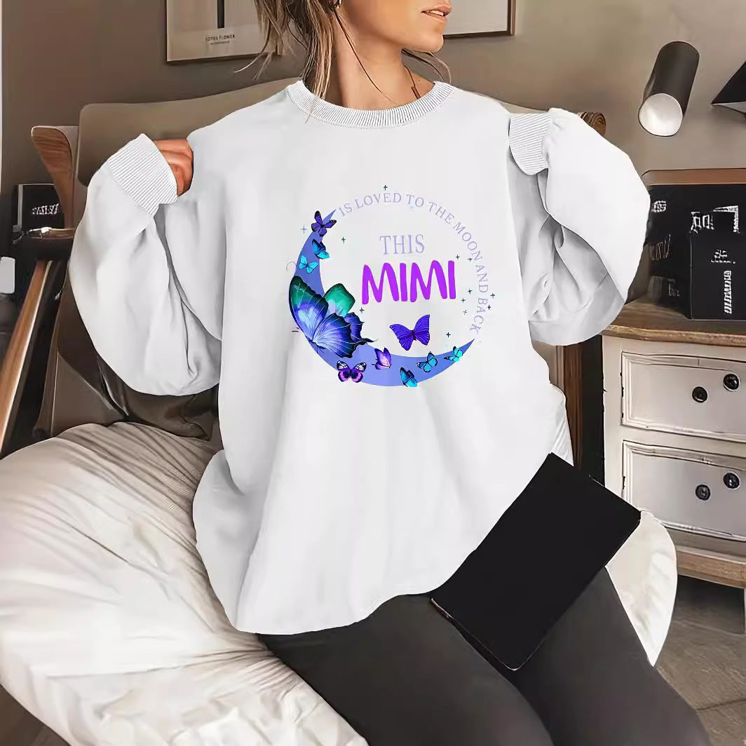 Kvinnens grafiske sweatshirt Skjora