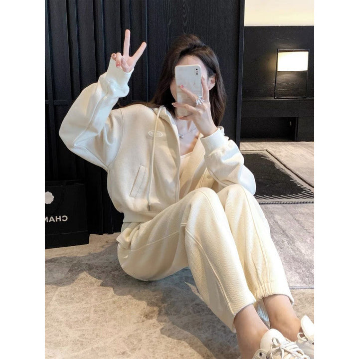 Kvinners Cozy Crop Jacket med lommer og avslappet snitt Skjora