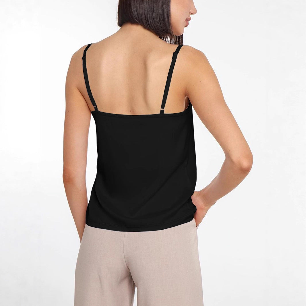 Dame tanktopp med elegant snitt og moderne skrifttype Skjora