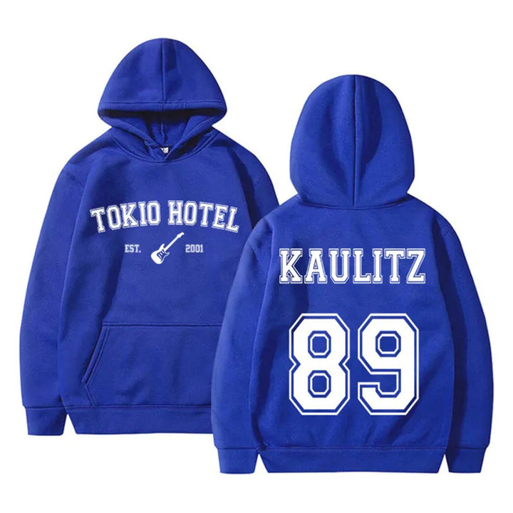 Women's hoodie with modern band design and comfortable fit Skjora