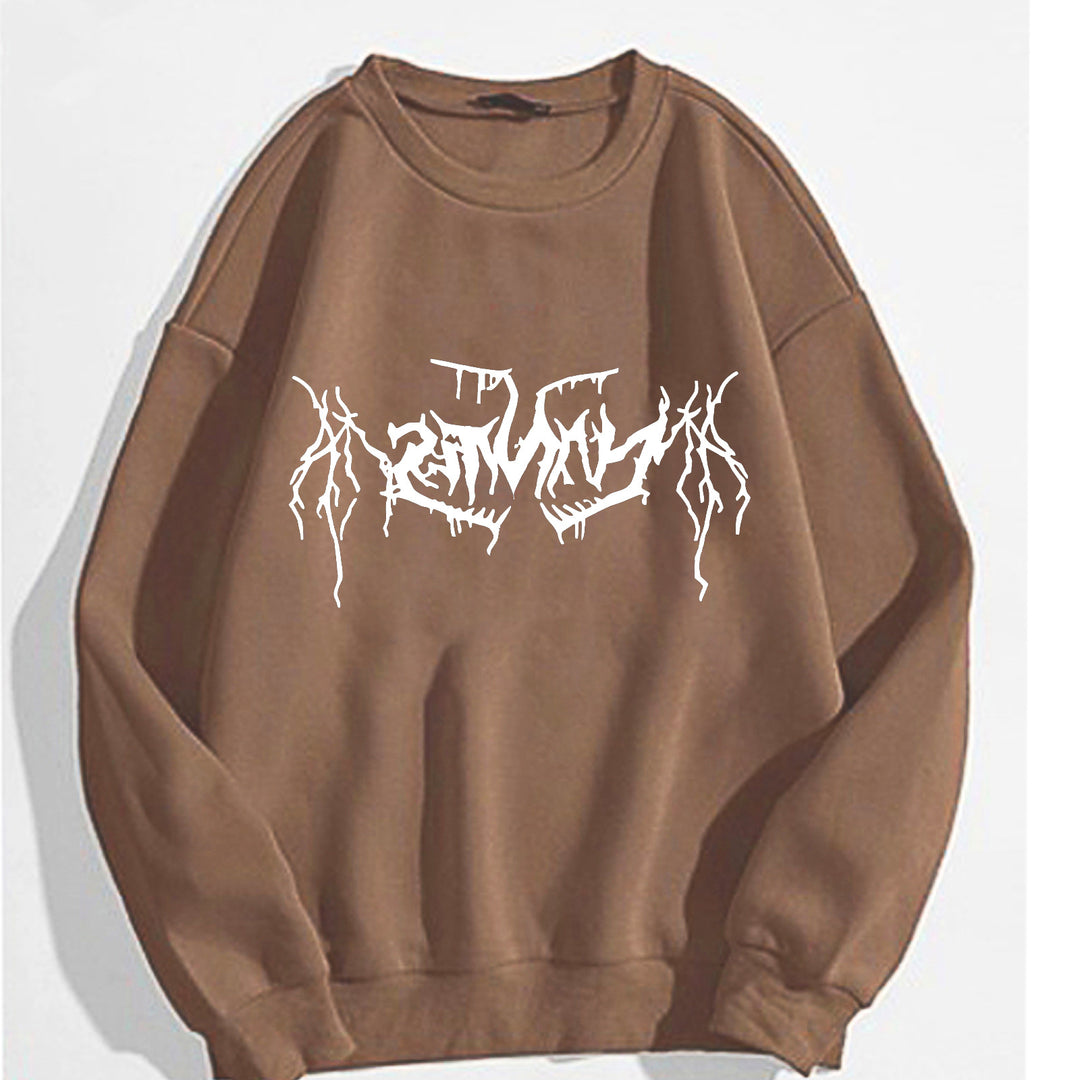 Dame casual sweatshirt med moderne grafisk design Skjora