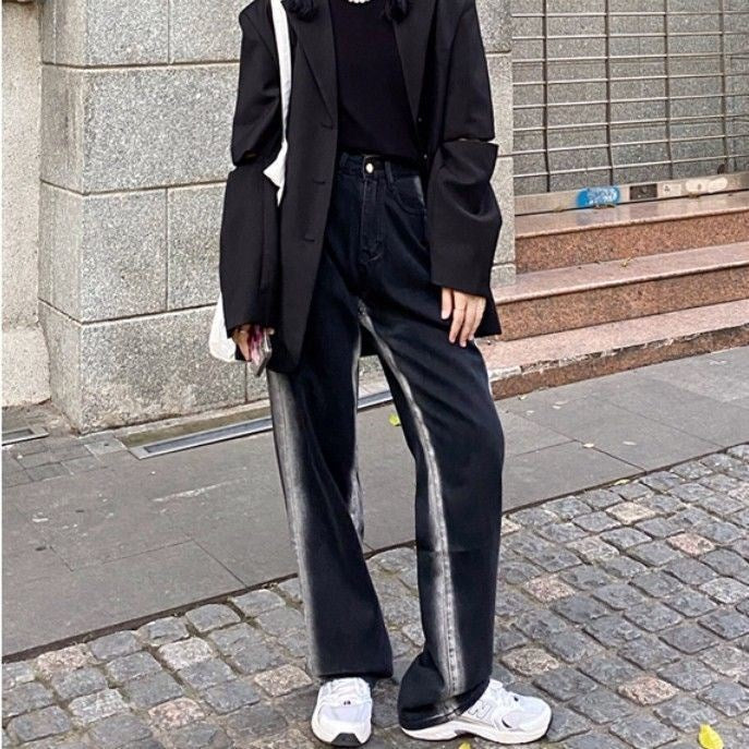 Damer Elegant Culottes laget av skinnende stoff Skjora