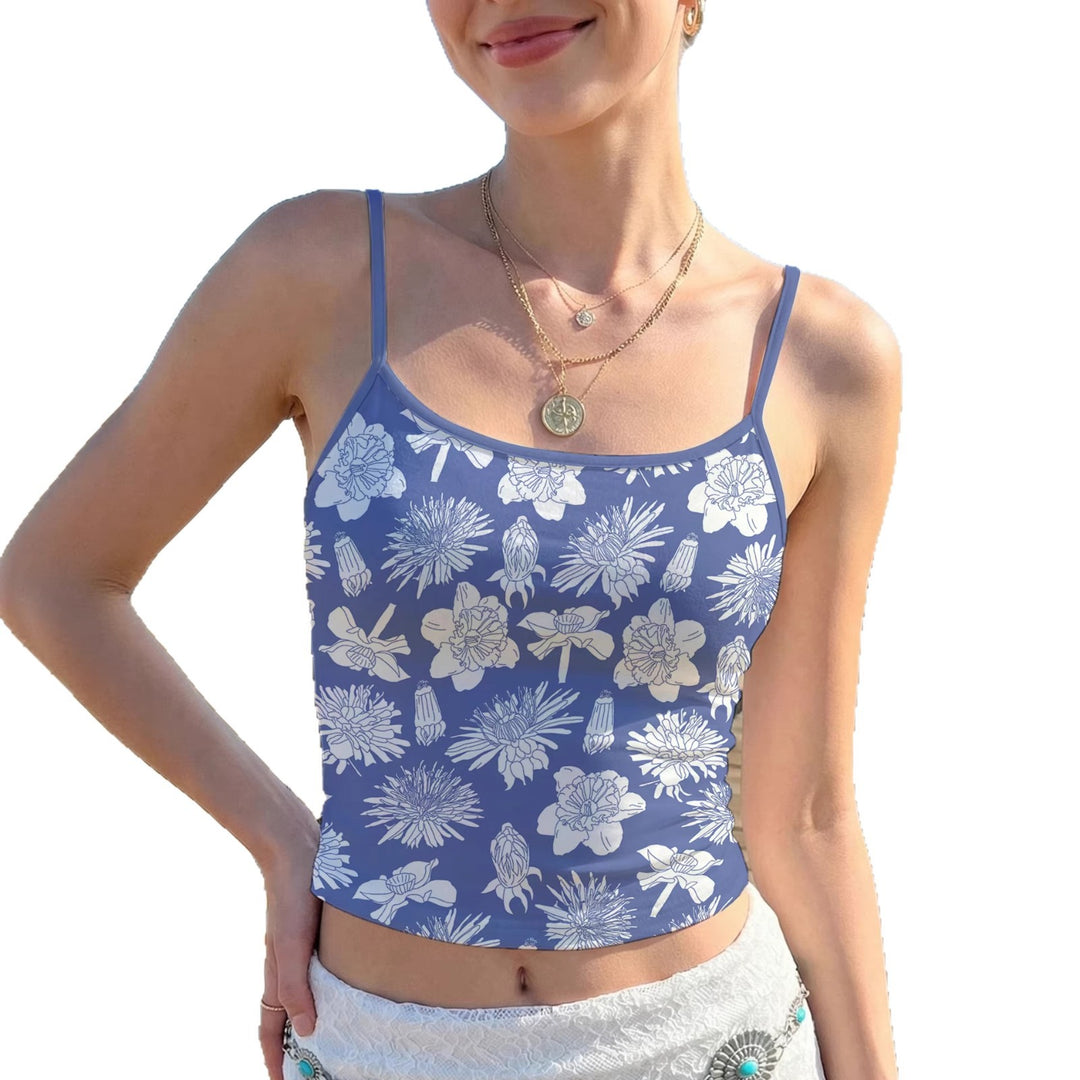 Dame Crop-Top med fargerik mandala-design Skjora