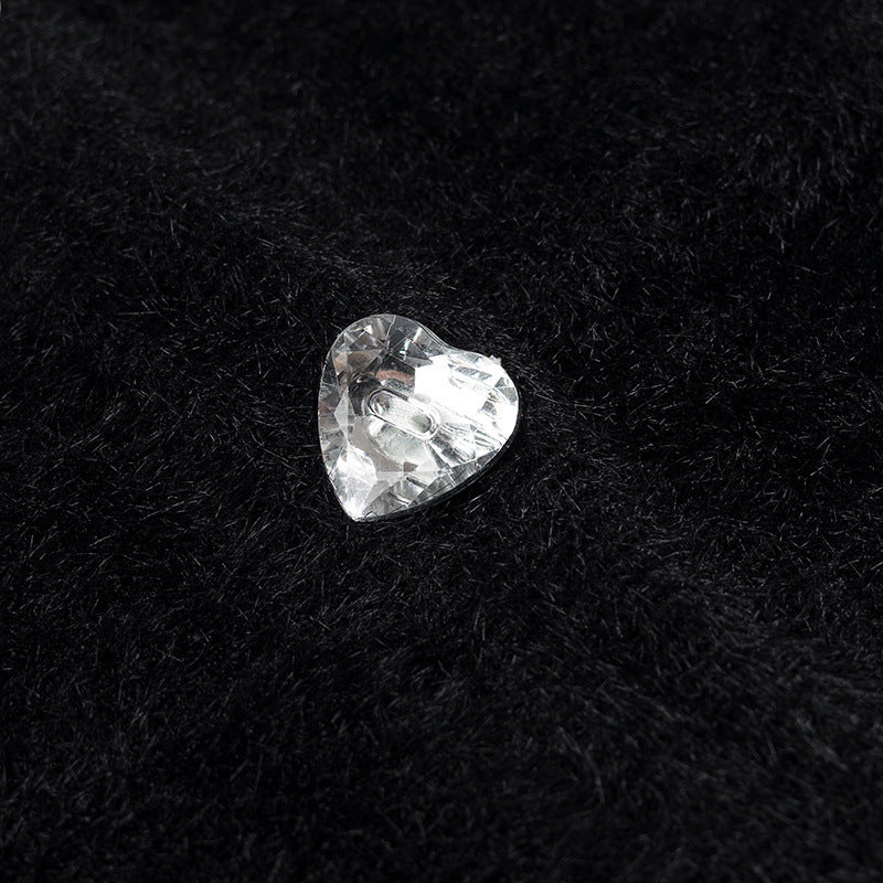Kvinne kort cardigan med glitrende knapper Skjora