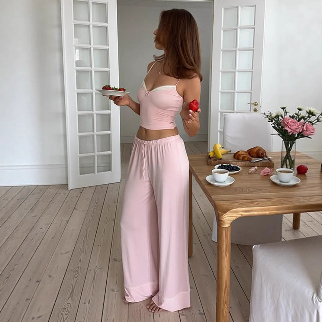 Dame avslappet jumpsuit med vide ben og justerbart liv Skjora