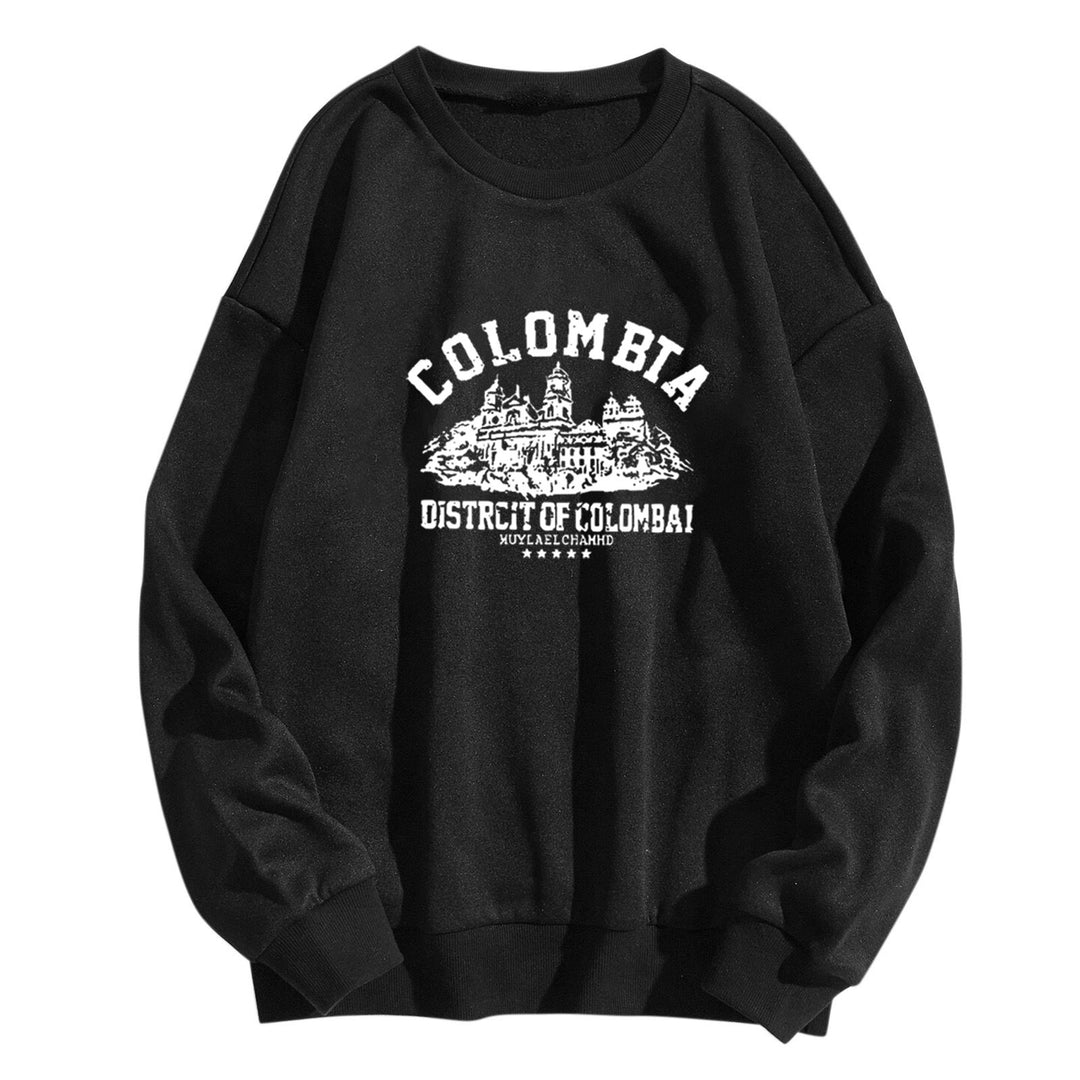 Dame sweatshirt med kreativ Colombia-print Skjora