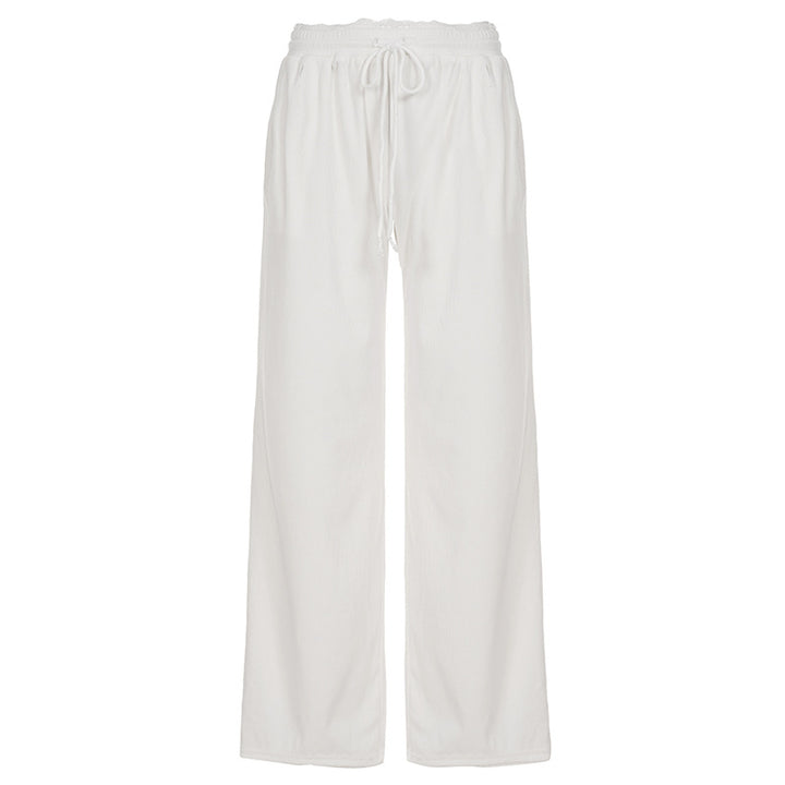 Dame Flared Sweatpants med elastisk midje og komfortabel design Skjora