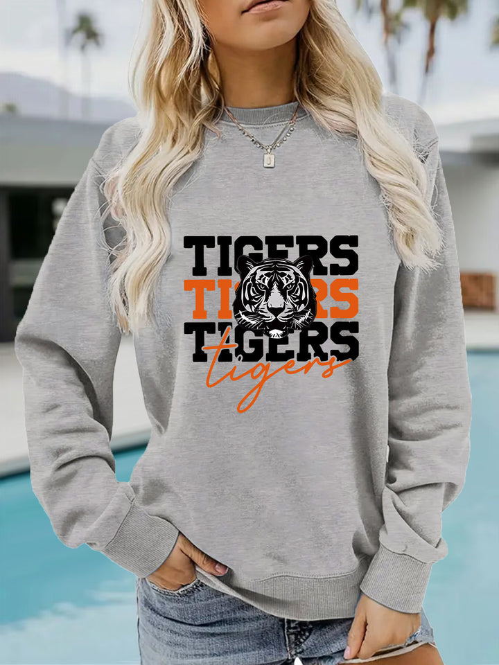 Damegenser med dyrelignende tigermønster og avslappet passform Skjora