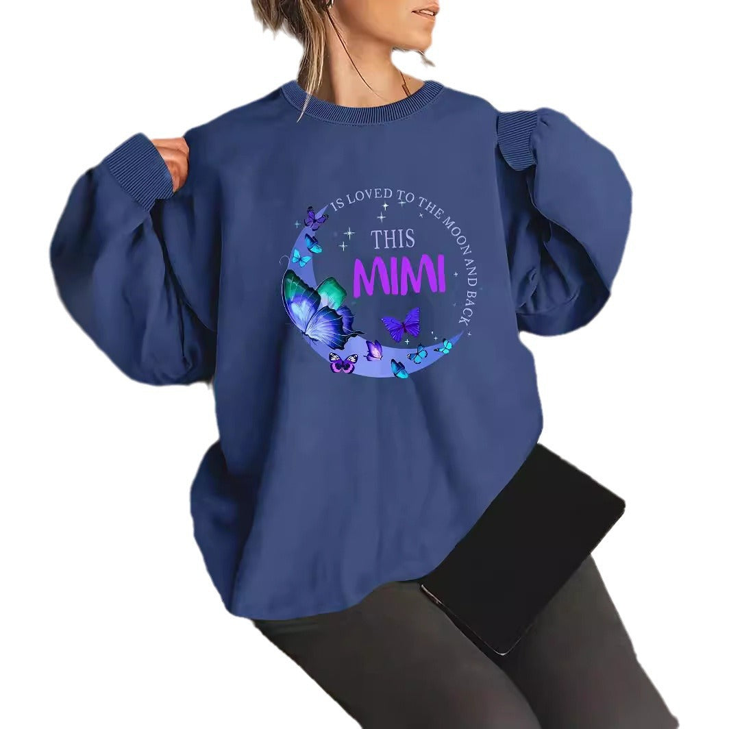 Kvinnens grafiske sweatshirt Skjora