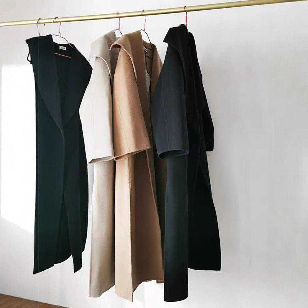 Damer Elegant Oversize-kåpe med åpen front Skjora