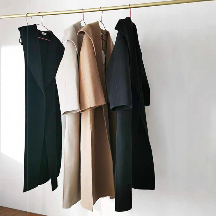 Damer Elegant Oversize-kåpe med åpen front Skjora