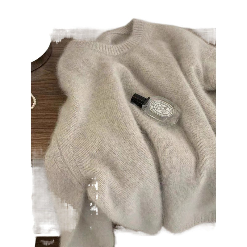 Damer Cozy Genser laget av fin strikkeblanding Skjora