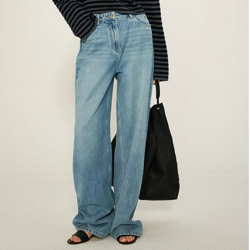 Damer høyt liv bootcut jeans laget av høyverdig denim Skjora