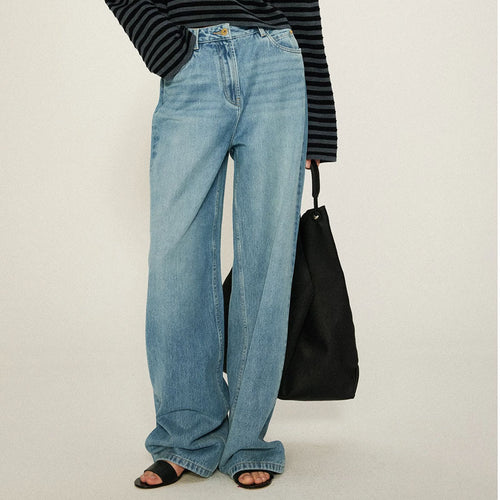 Damer høyt liv bootcut jeans laget av høyverdig denim Skjora