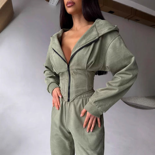 Dame sporty overall med fashionable detaljer Skjora