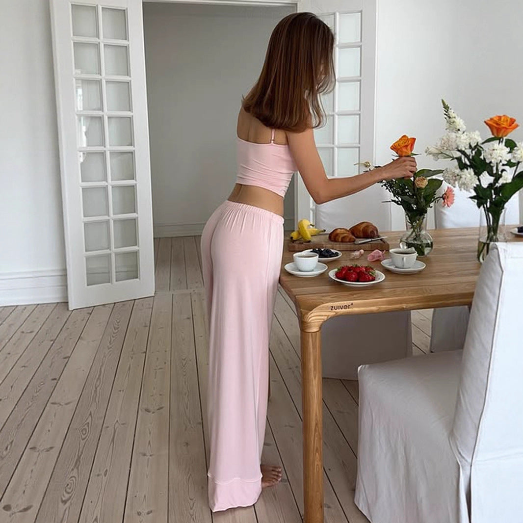 Dame avslappet jumpsuit med vide ben og justerbart liv Skjora