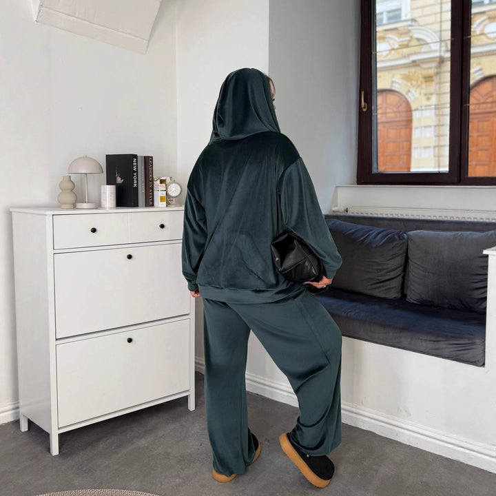 Damer sporty hetteoutfit med elastisk linning Skjora