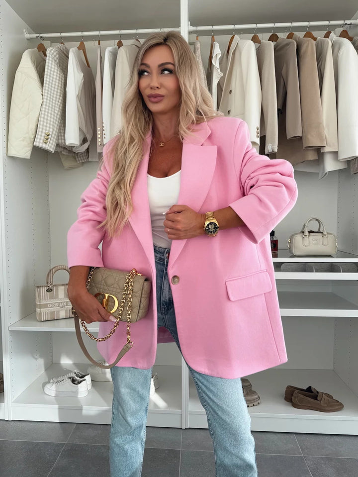 Kvinner oversized blazer med praktiske lommer og moderne snitt Skjora