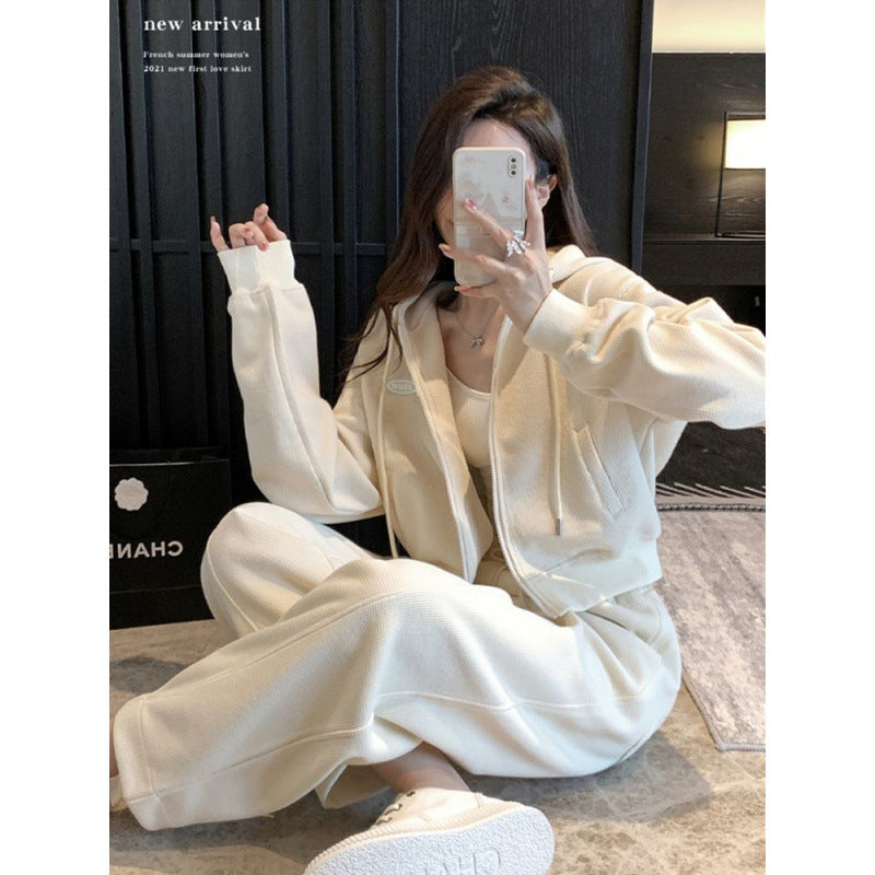 Kvinners Cozy Crop Jacket med lommer og avslappet snitt Skjora