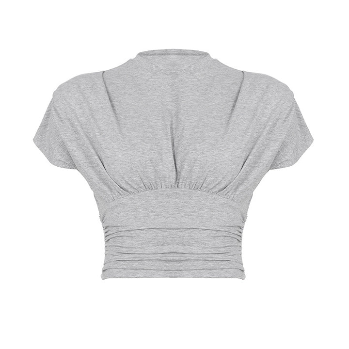 Damer casual oversized topp med volangdetaljer Skjora