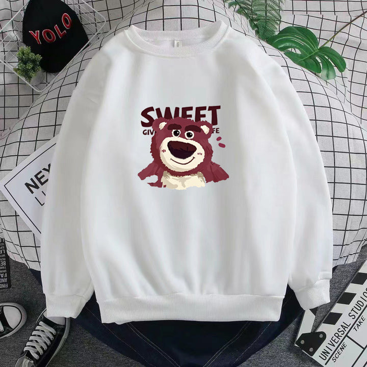 Dame Sweatshirt med søtt bjørnemotiv Skjora