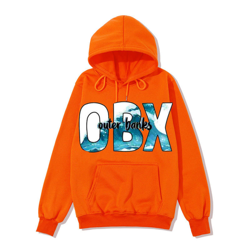 Women's Hooded Sweatshirt with Maritime Graphic Design Skjora