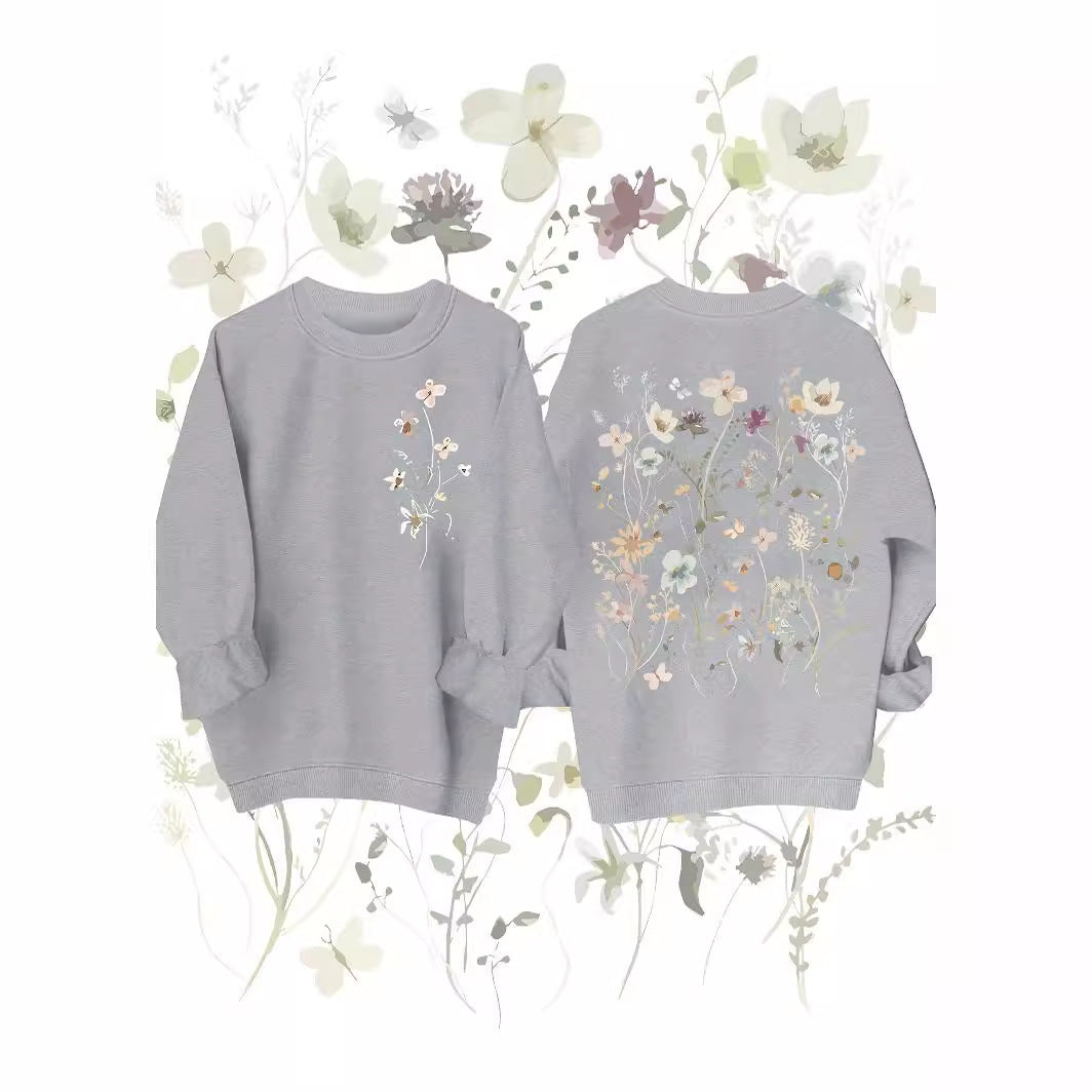 Kvinnegenser med blomsterdesign og myk innerfôr Skjora