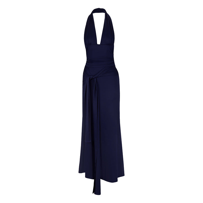 Women's Maxi Dress in Elegant Wrap Style Skjora