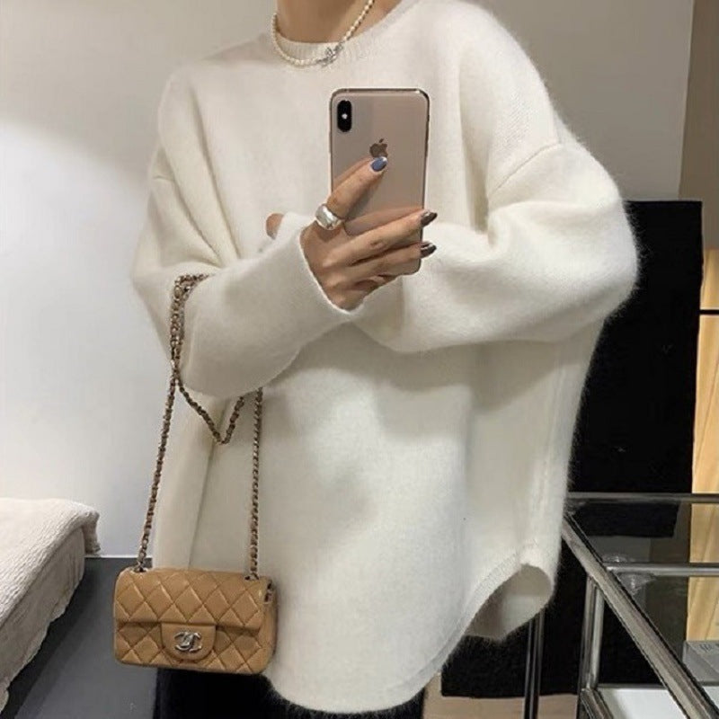 Dame Cozy Oversized Genser laget av mykt materiale Skjora