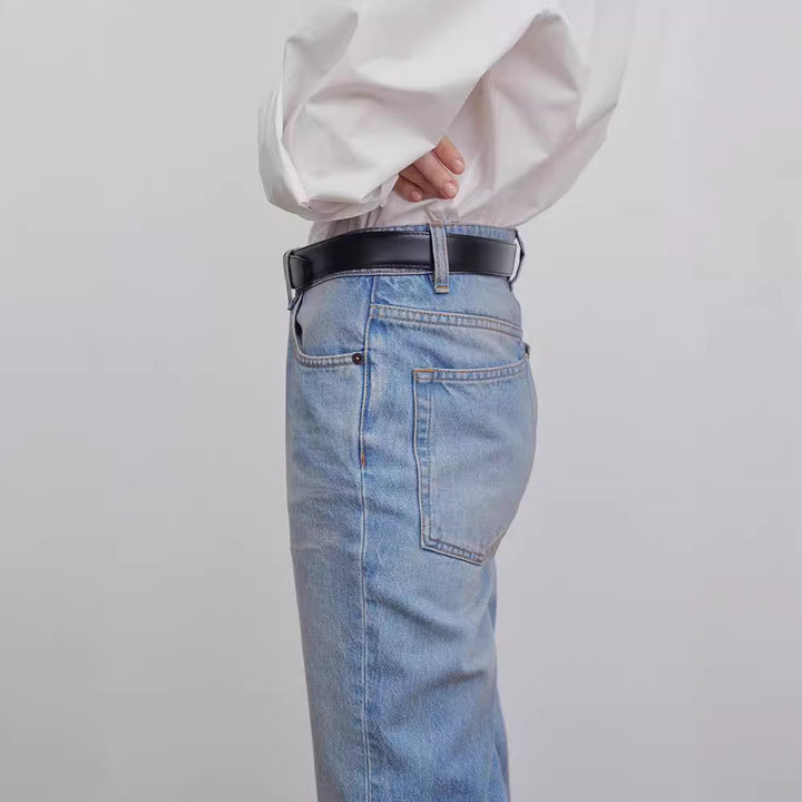 Damer Høyt skåret, brede jeans Skjora