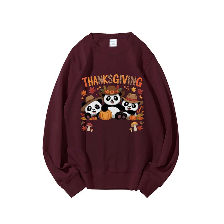Dame sweatshirt med morsomt dyremotiv og høstmotiv Skjora