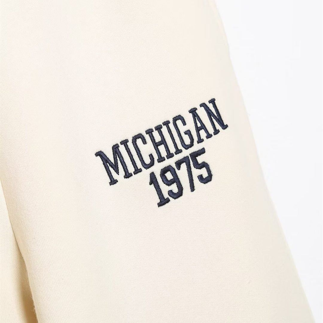 Dame Sweatpants med behagelig elastisk midje og edel Michigan-trykk Skjora