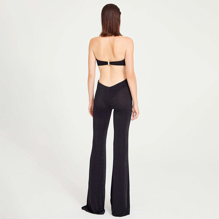 Dame Modish Jumpsuit med dyp utringning og dekorativ detalj Skjora
