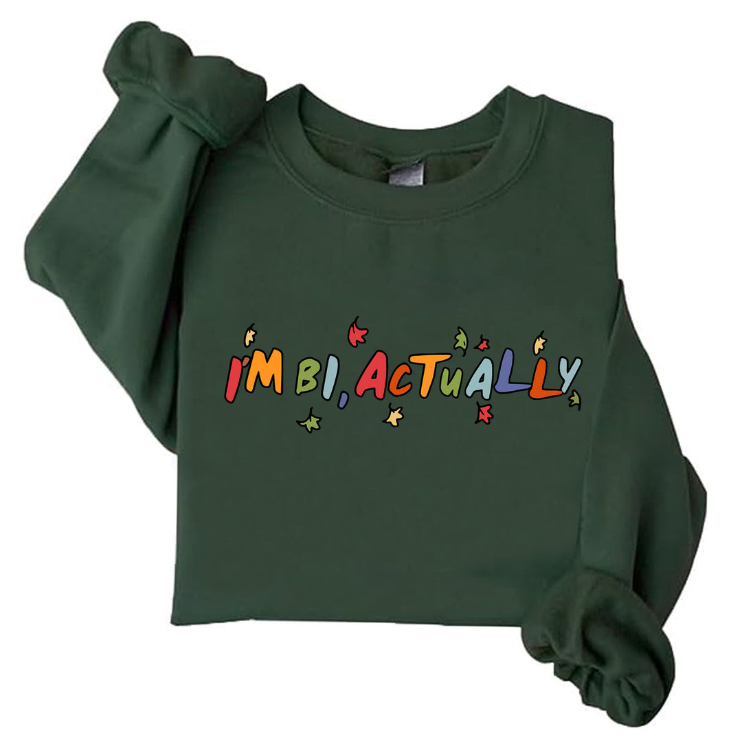 Kvinnesweater med kreativt trykk og avslappet snitt Skjora