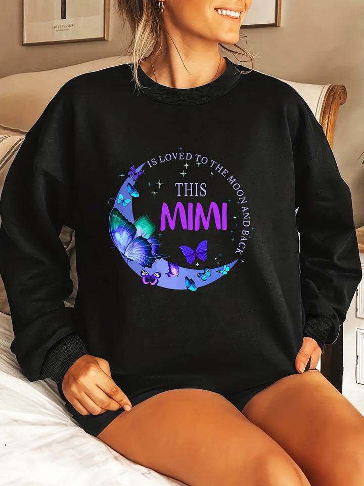 Kvinnens grafiske sweatshirt Skjora